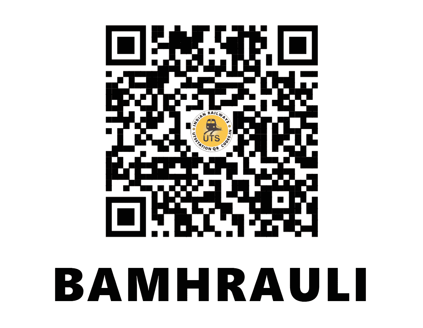 UTS QR Code for BAMHRAULI - BMU (NC - UTTAR PRADESH)
